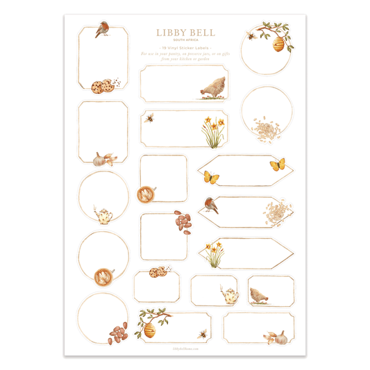 Grains Pantry Labels Sticker Sheet