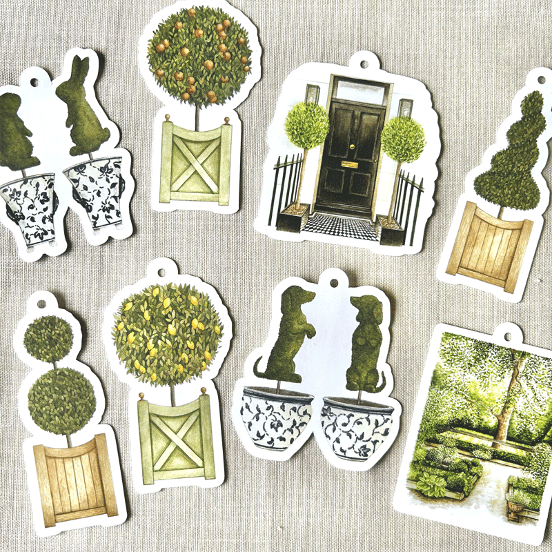 Topiary Gift Tags (set of 8)