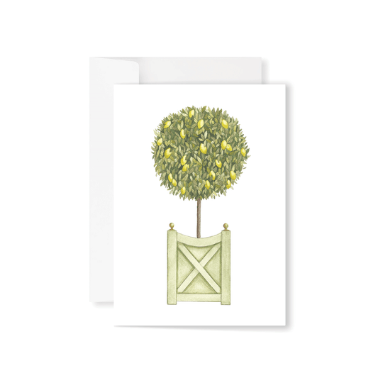 Lemon Tree Topiary greeting card