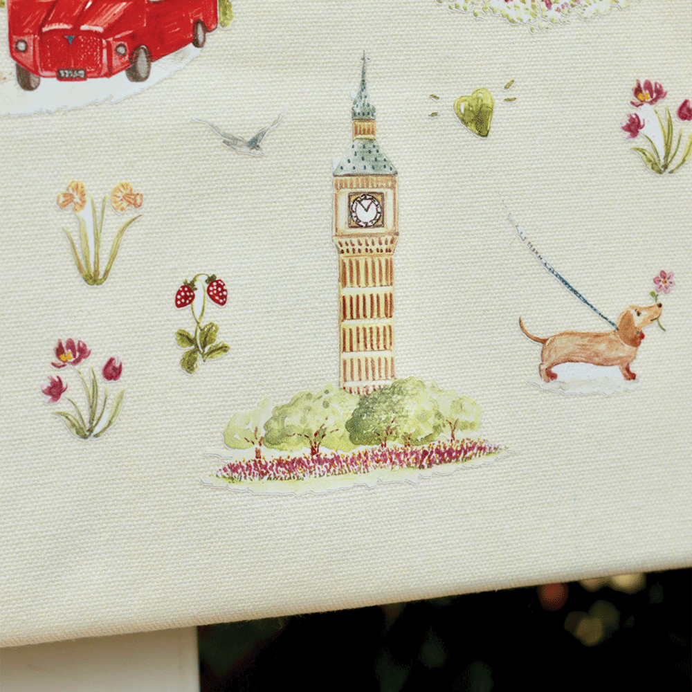London in Bloom Canvas Tote Bag