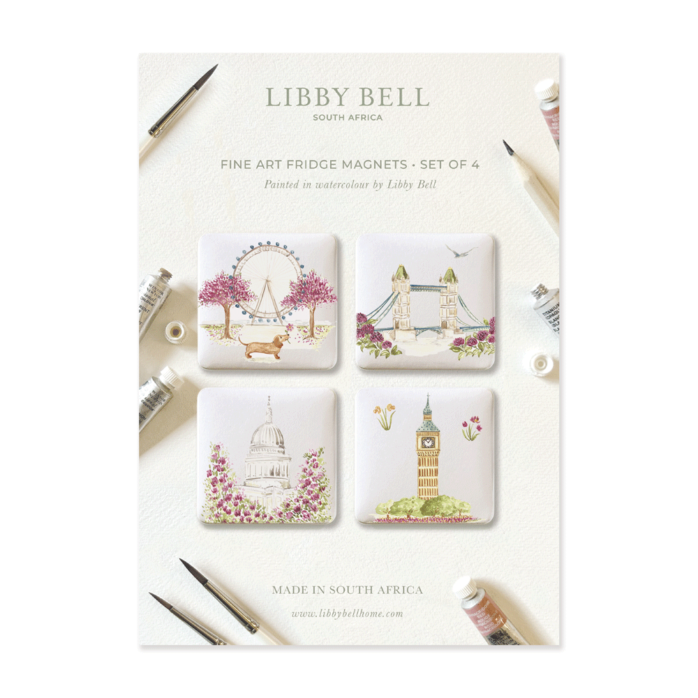 London in Bloom Magnet Set