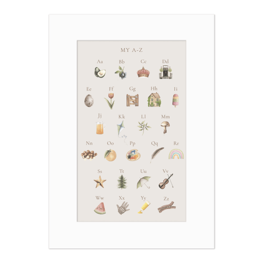 My A-Z Poster Print