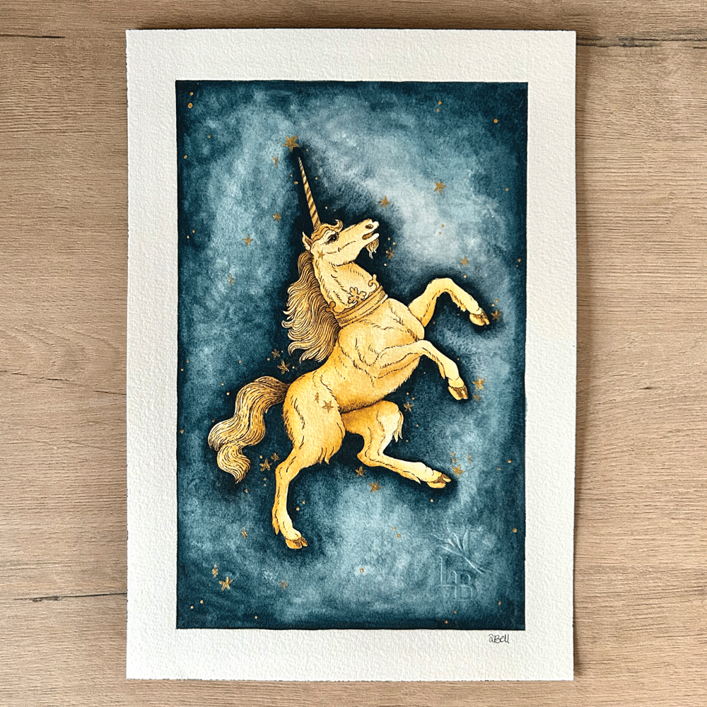 The Unicorn 'Monoceros'  - Unframed Original Painting