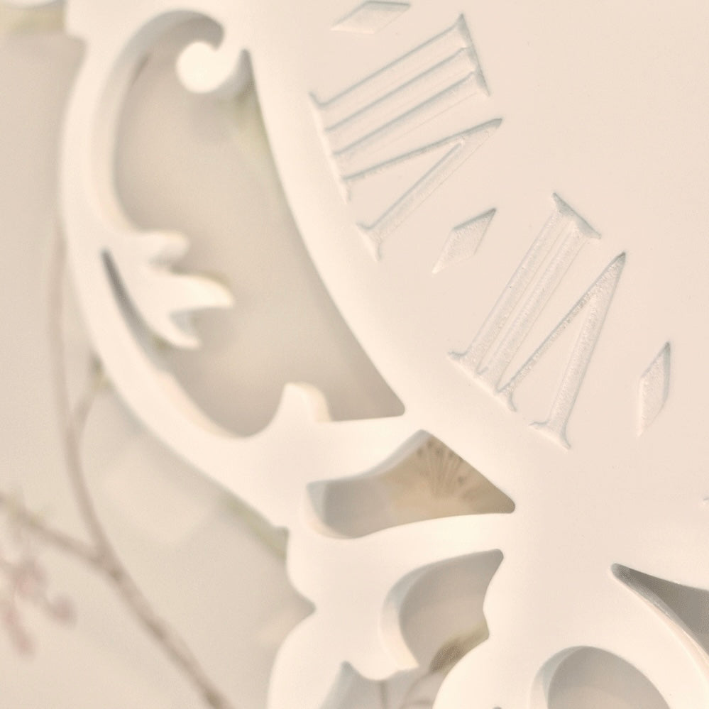 Filigree Wooden Wall Clock