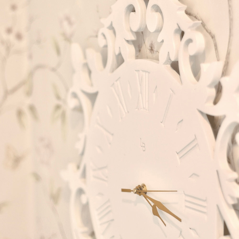 Filigree Wooden Wall Clock