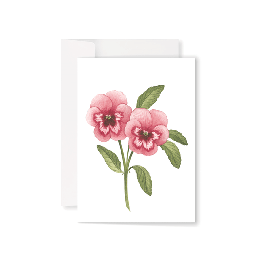 Pansy Pair greeting card