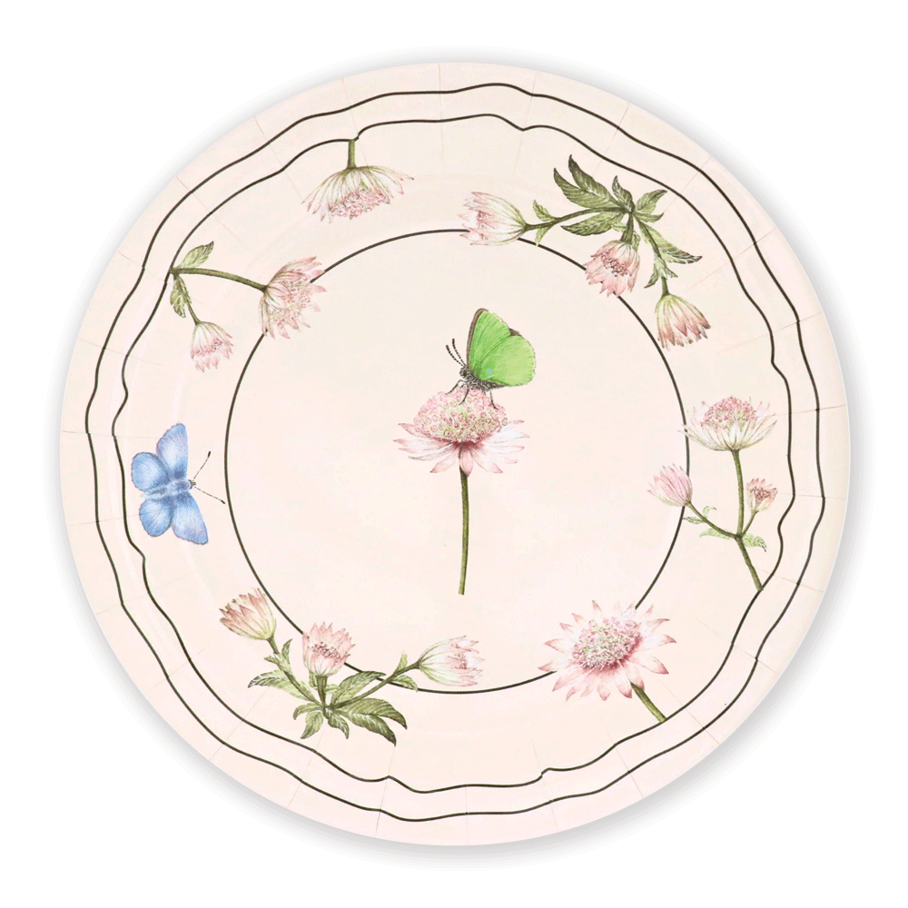 Astrantia & Butterflies 10" Plate Set