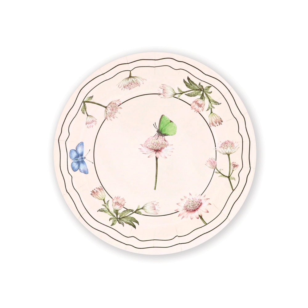 Astrantia & Butterflies 7" Plate Set