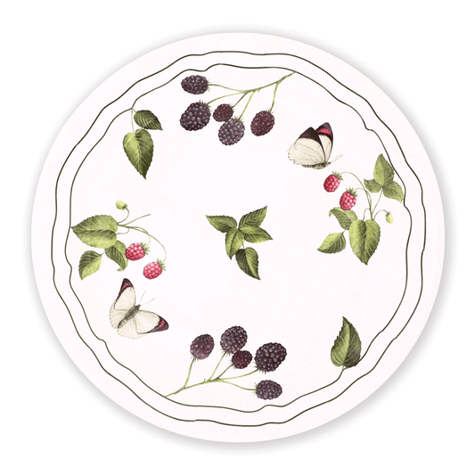 Raspberries & Blackberries 10" Plate Set