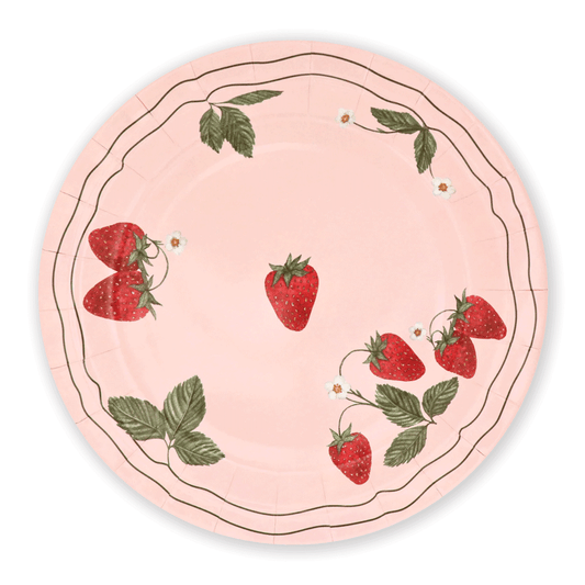 Strawberries 10" Plate Set