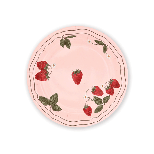 Strawberries 7" Plate Set