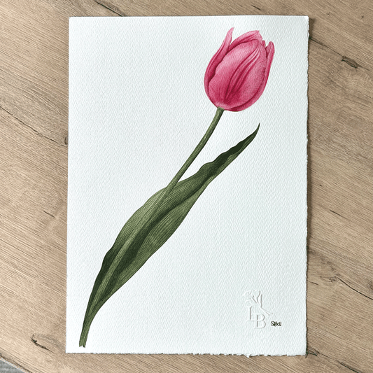 'Tulipa Barcelona' - Unframed Original Painting