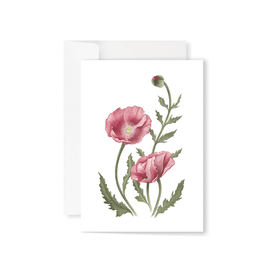 Poppies greeting card