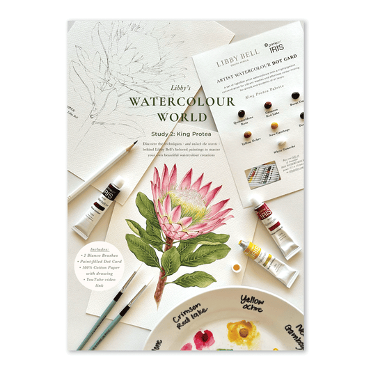 King Protea Watercolour Workshop Pack