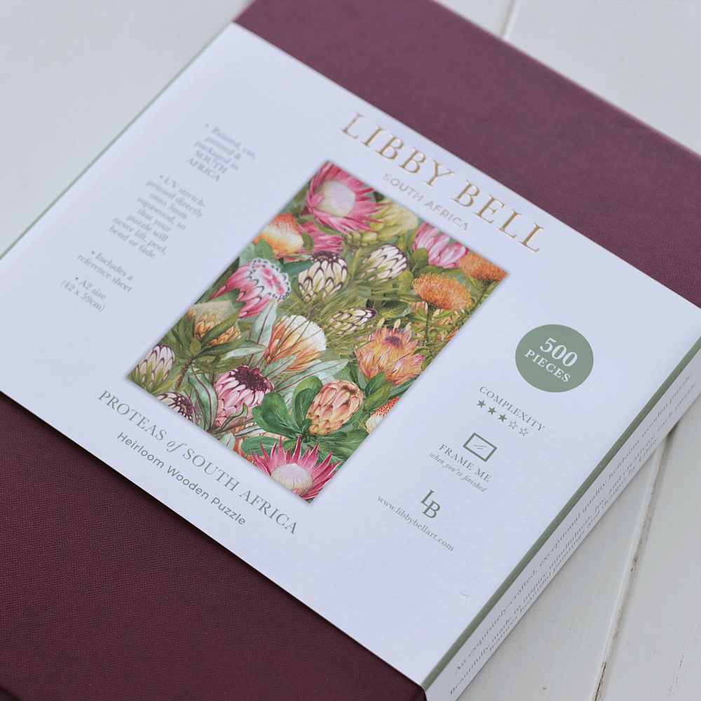 Heirloom Wooden Puzzle - Proteas of RSA