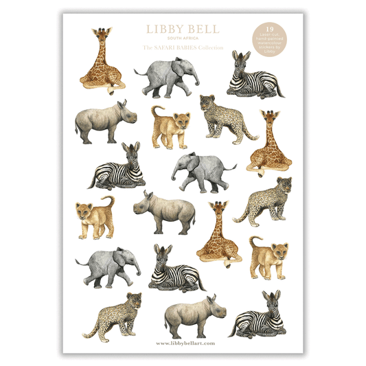 Safari Babies Sticker Sheet