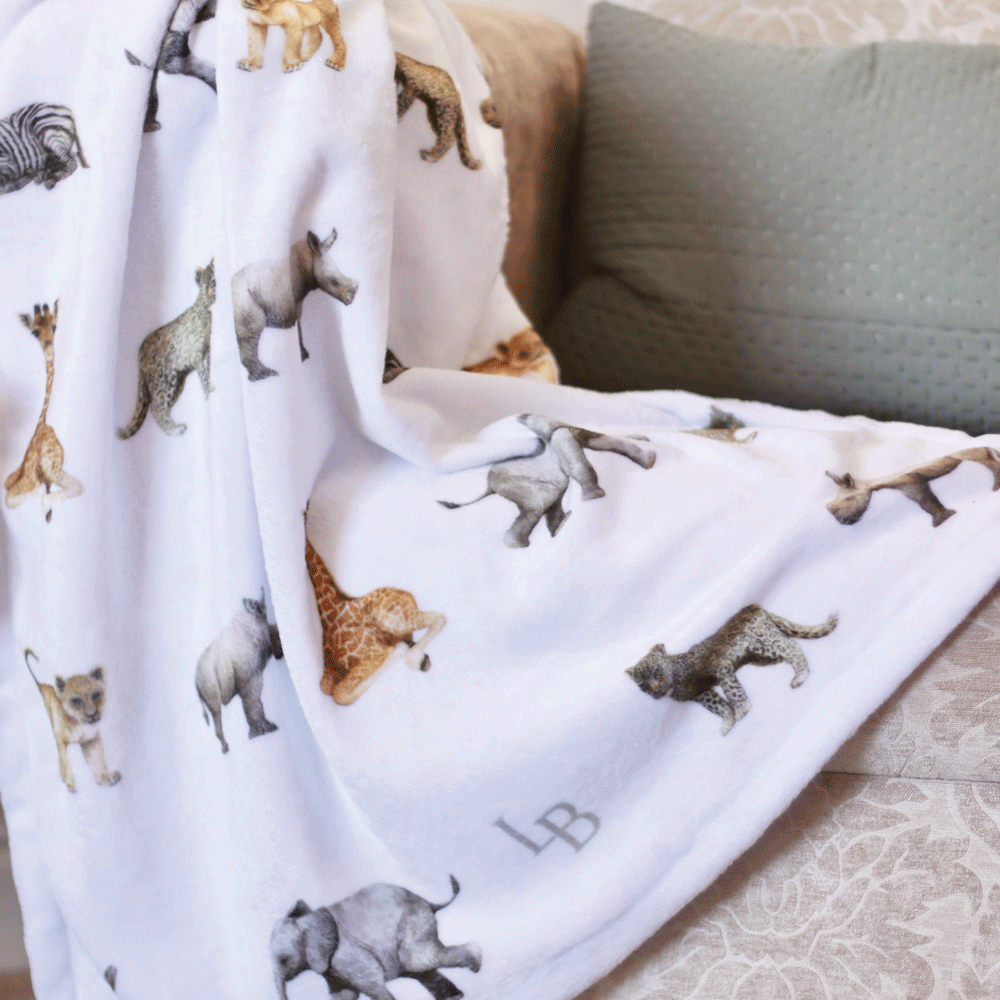 Heirloom Safari Babies Luxe Baby Blanket