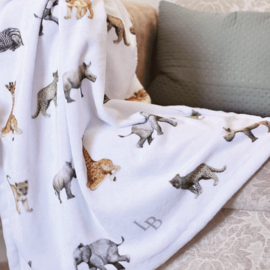 Heirloom Safari Babies Luxe Baby Blanket