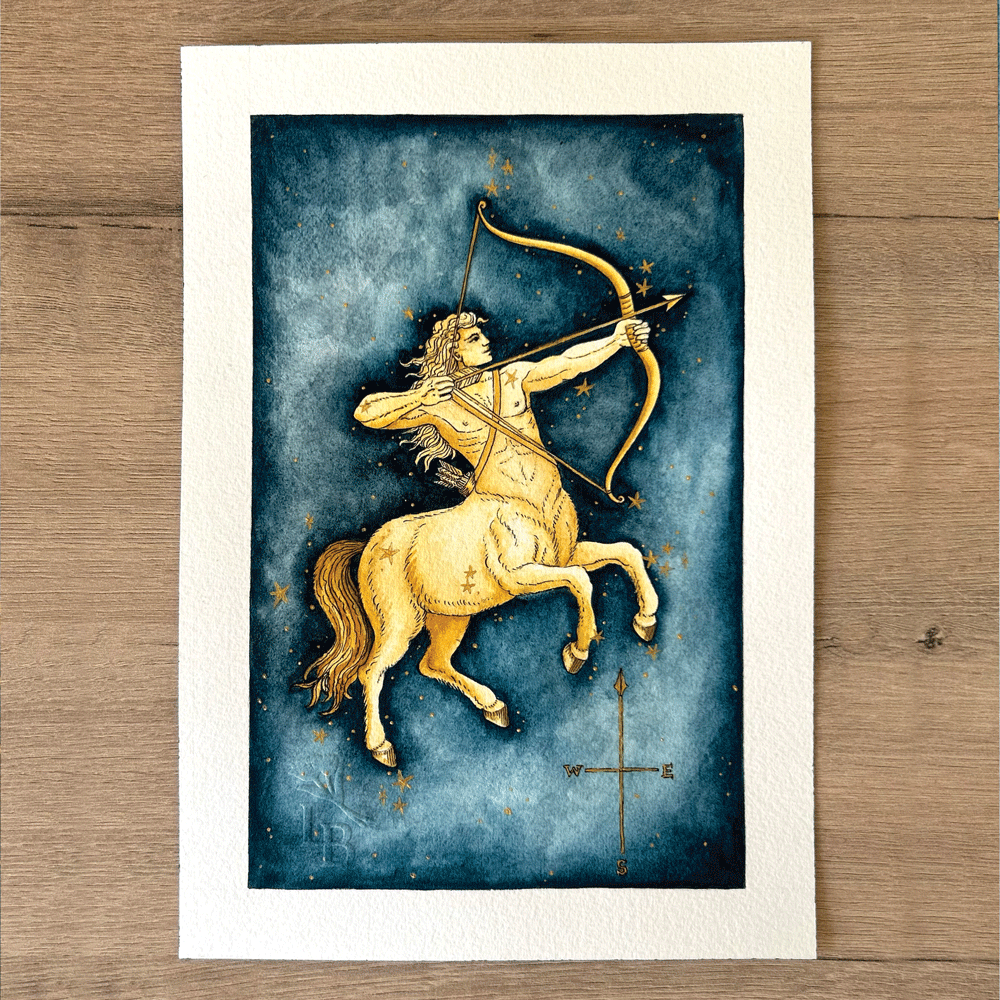 The Centaur 'Saggitarius'  - Unframed Original Painting