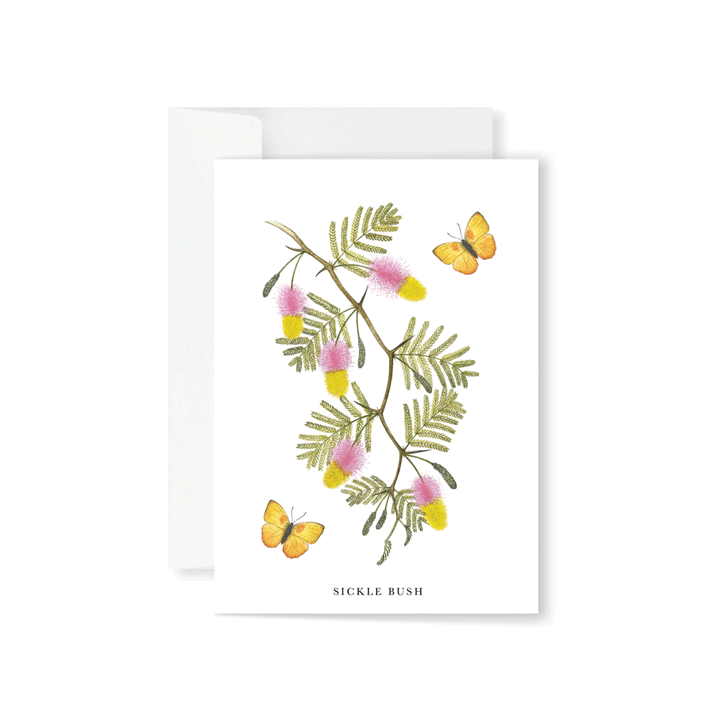 Sickle Bush Greeting Card