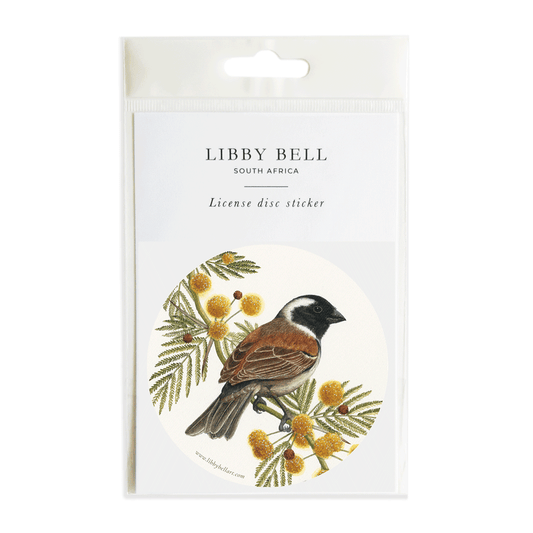 Cape Sparrow License Disc sticker