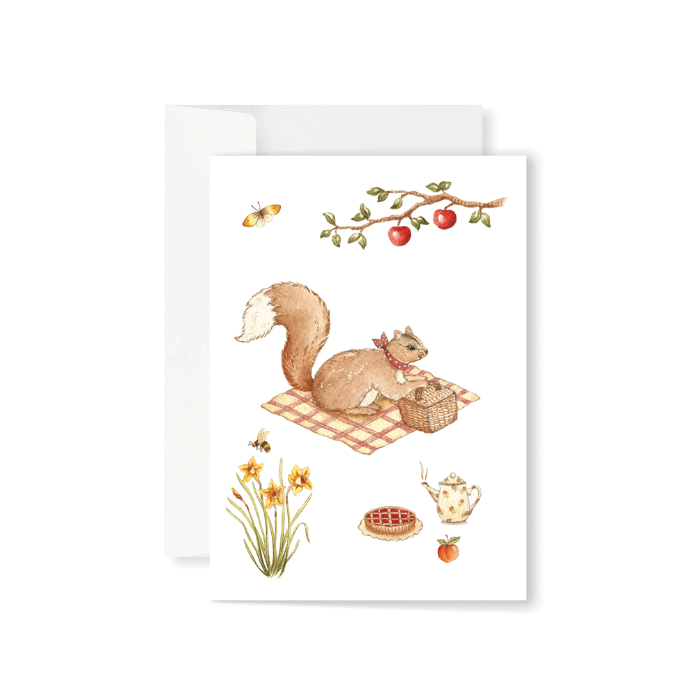 Woodland Picnic Boxed Greeting Card Set
