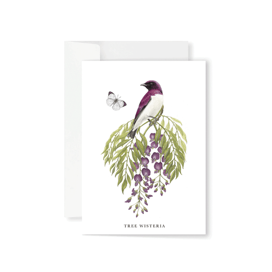 Tree Wisteria Greeting Card
