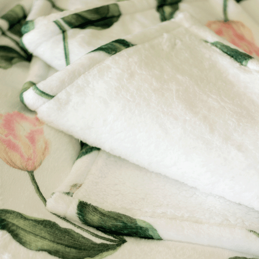 Tulips Luxe Sheep's Fleece Blanket Throw - Medium *PRE-ORDER*