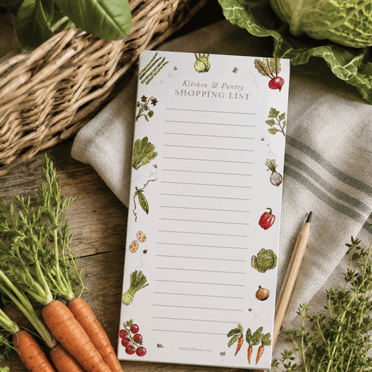 Veg Shopping List Pad (with magnets)
