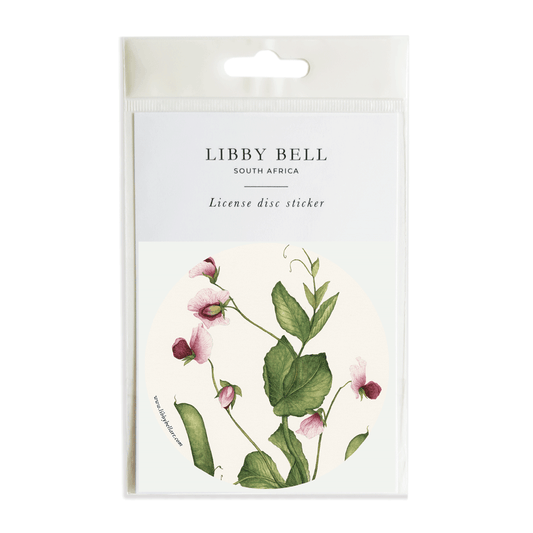 Sweet Pea License Disc Sticker