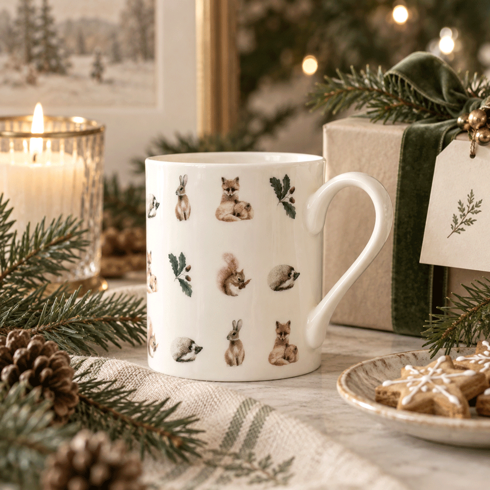 Woodland Fine Bone China Mug