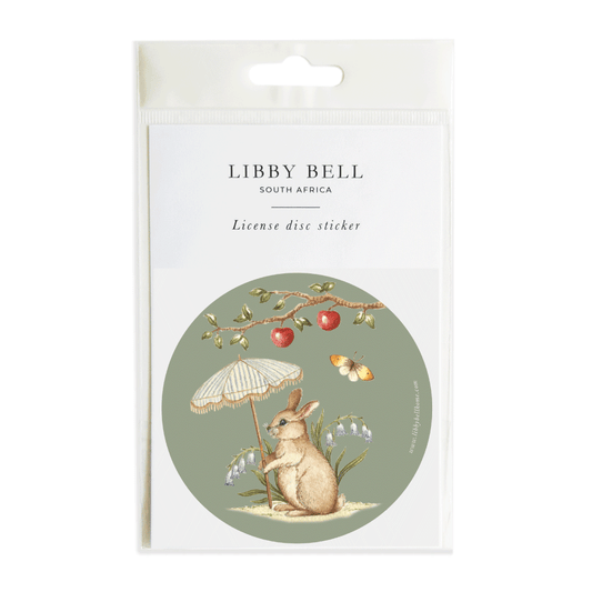 Bunny Picnic License Disc Sticker