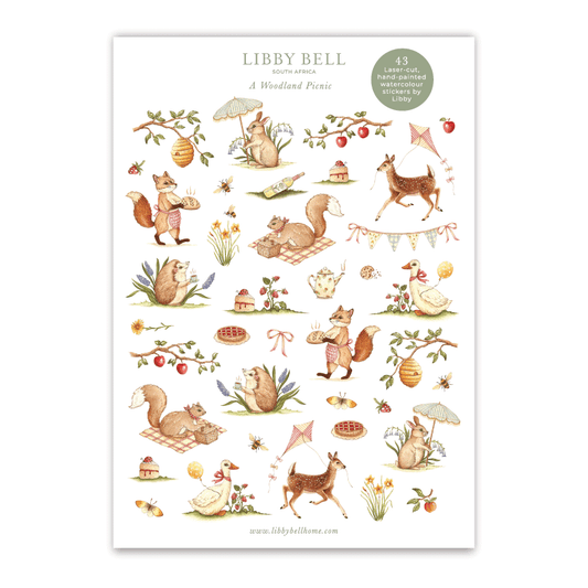 Woodland Picnic Sticker Sheet