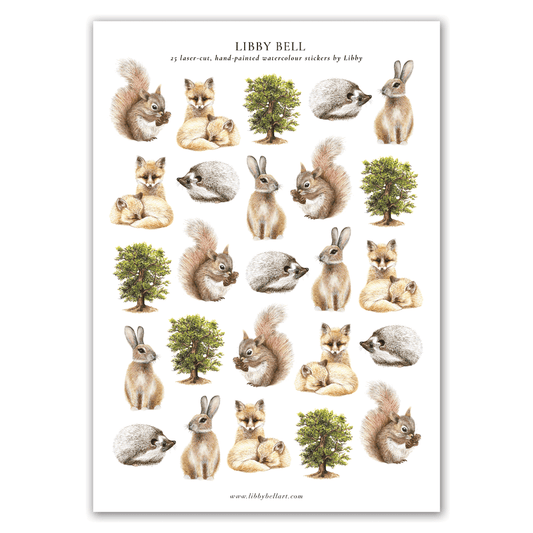 Woodland Sticker Sheet