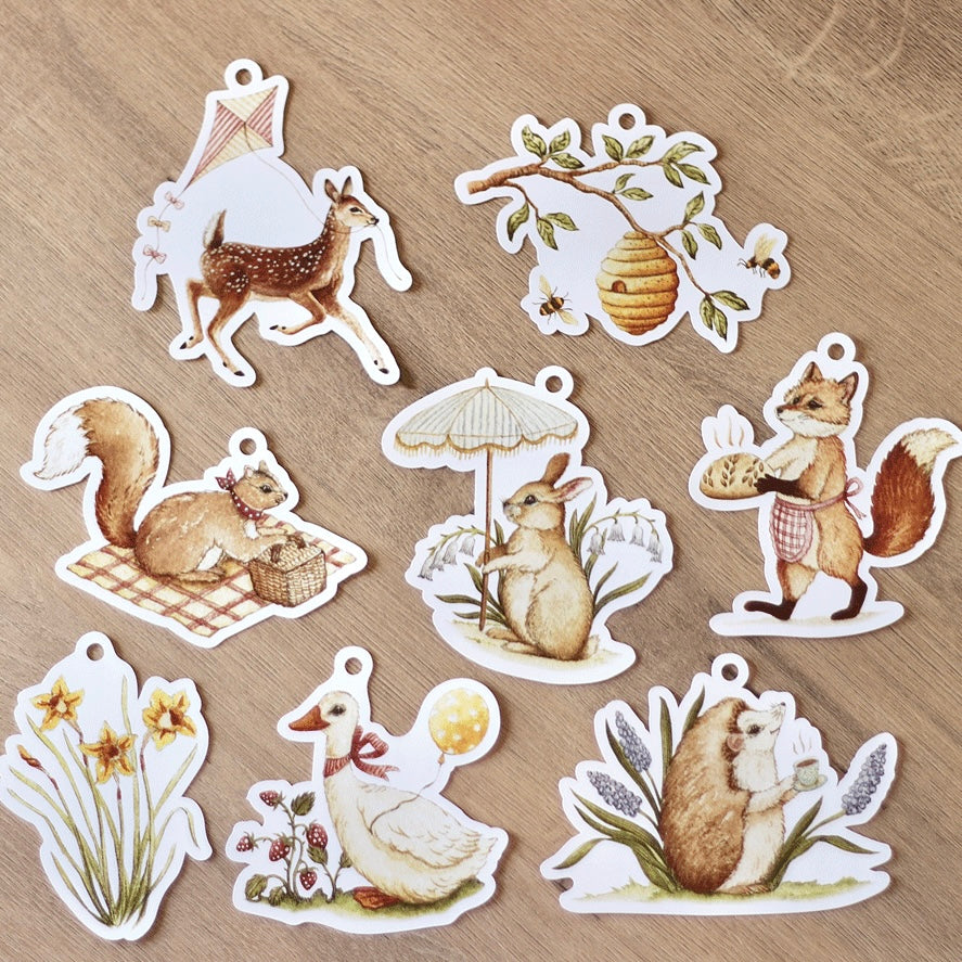 Woodland Picnic Gift Tags