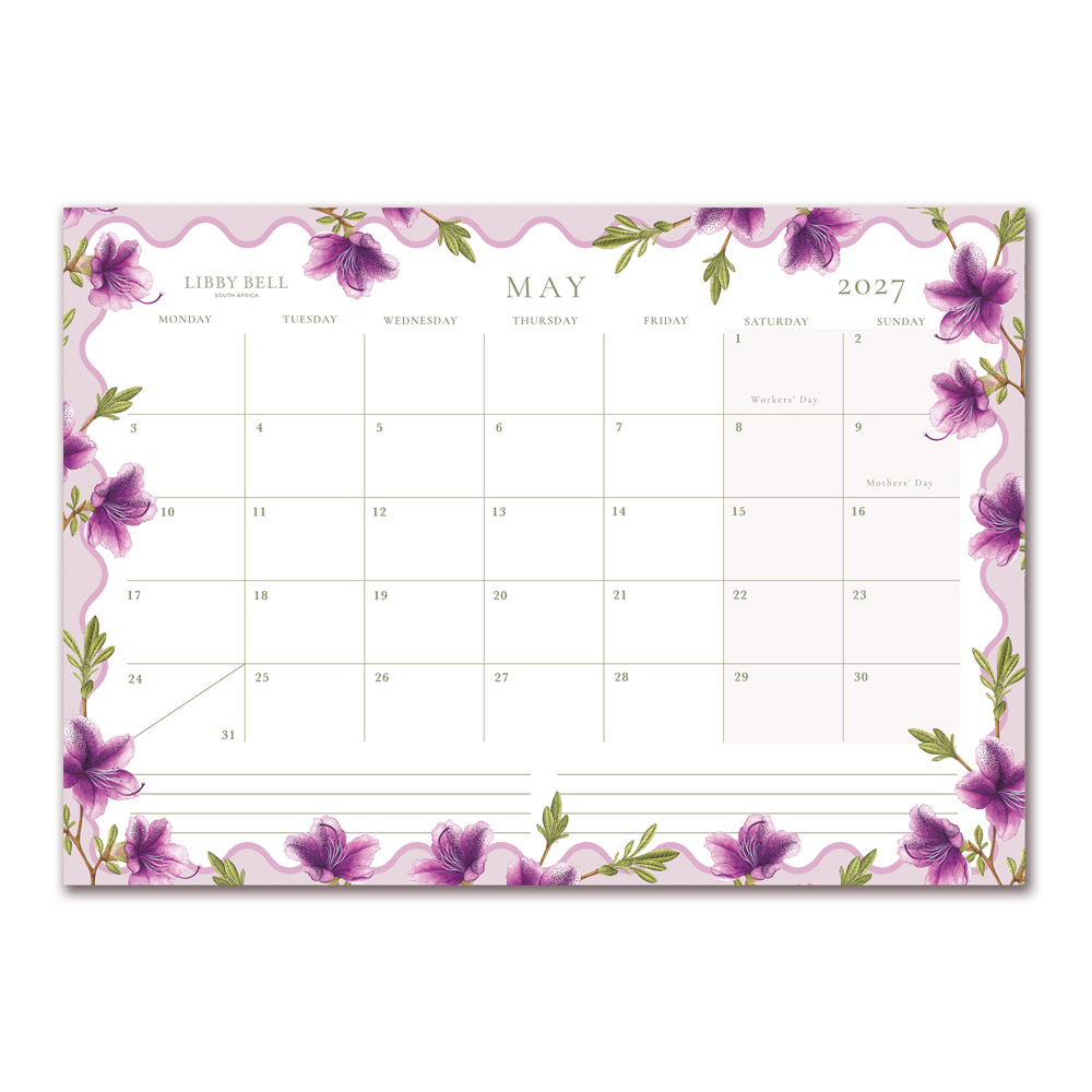 {Pre-Order} The Botanical Year - 2027 Deskpad Calendar (A3 - Large)