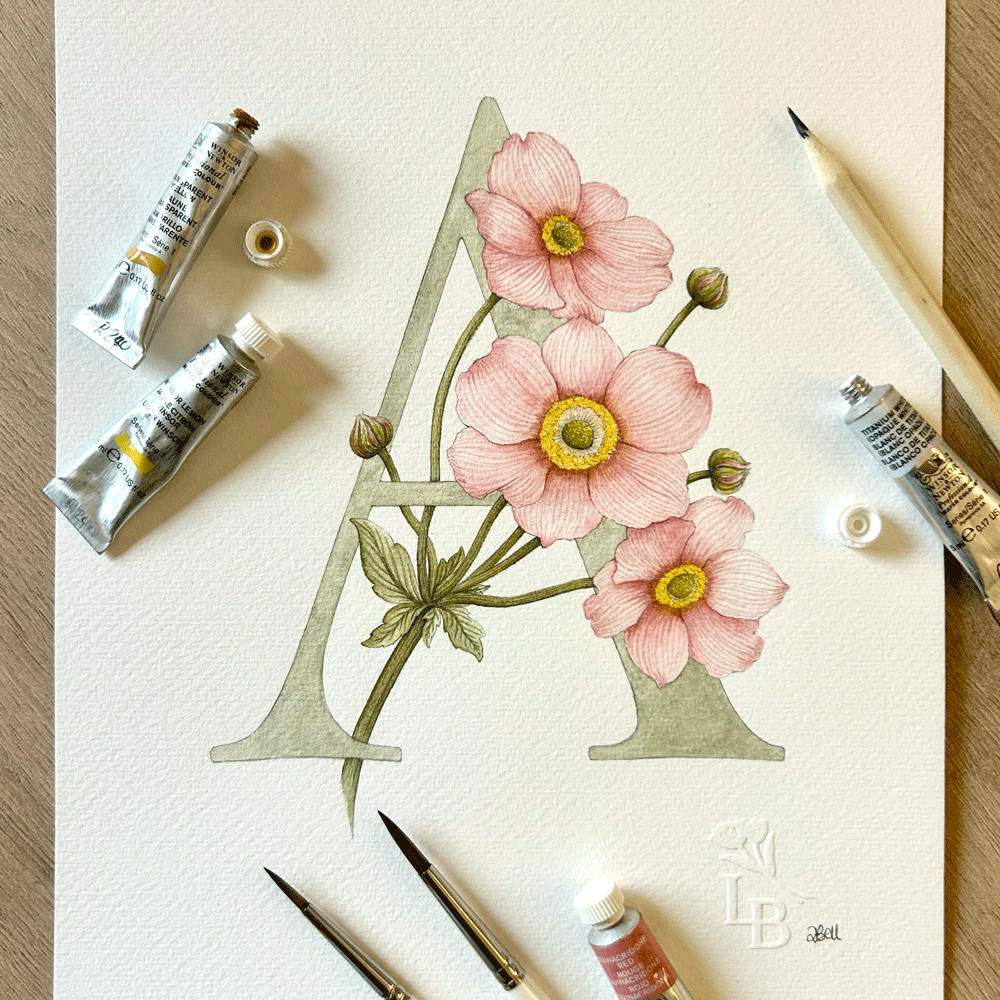 Paint Your Initial - Digital Download