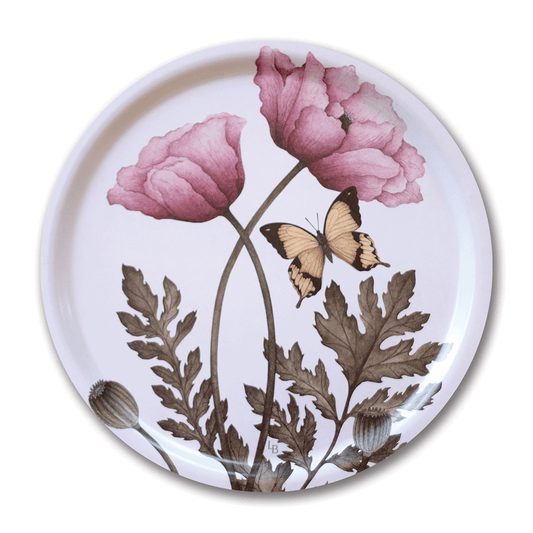 Poppies Round Tray - Large