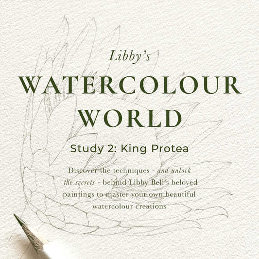 King Protea Watercolour Workshop Pack
