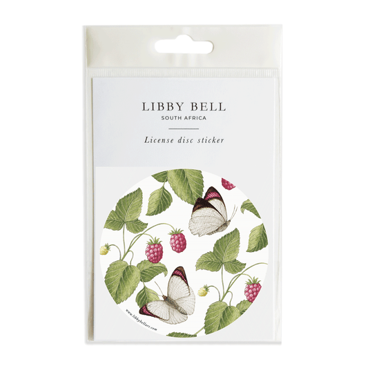 Raspberry License Disc Sticker